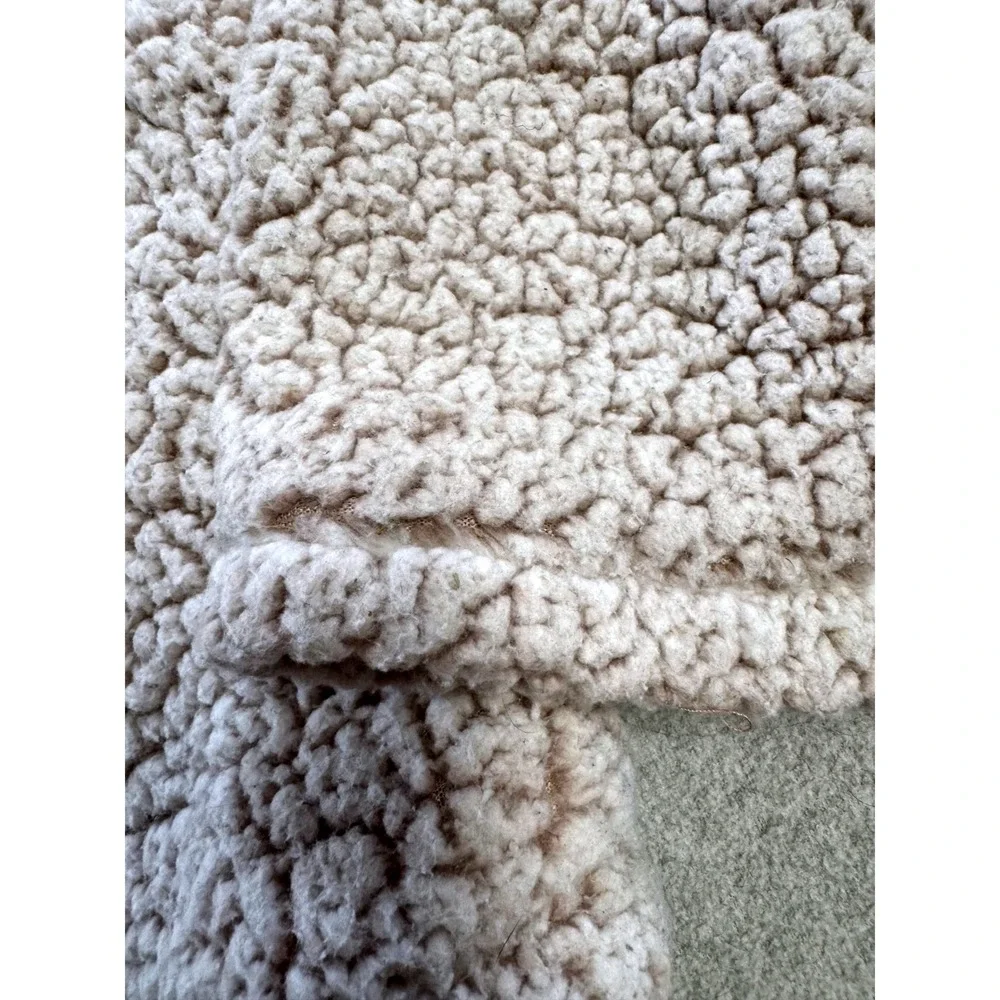 Thread & Supply Sherpa Pullover Womens XS Beige Quarter Zip‎ Teddy Fleece